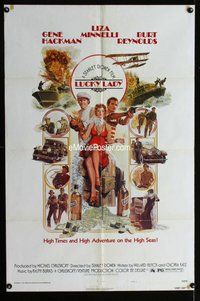 g406 LUCKY LADY style C one-sheet movie poster '75 completely different art!