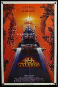 g411 MAD MAX 2: THE ROAD WARRIOR one-sheet movie poster '82 Mel Gibson