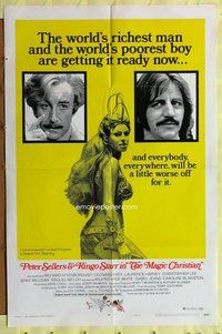g413 MAGIC CHRISTIAN style B one-sheet movie poster '70 Sellers,Ringo,Raquel