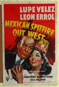 g438 MEXICAN SPITFIRE OUT WEST one-sheet movie poster '40 Lupe Velez