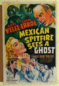g439 MEXICAN SPITFIRE SEES A GHOST one-sheet movie poster '42 Lupe Velez