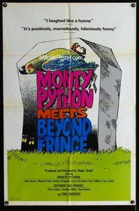 g451 MONTY PYTHON MEETS BEYOND THE FRINGE one-sheet movie poster '76