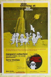 g455 MOUSE ON THE MOON one-sheet movie poster '63 Margaret Rutherford