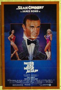 g463 NEVER SAY NEVER AGAIN 1sh movie poster '83 Sean Connery, Bond