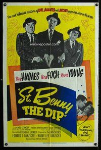 g582 ST BENNY THE DIP one-sheet movie poster '51 Edgar Ulmer, Dick Haymes