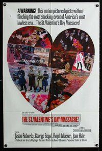 g583 ST VALENTINE'S DAY MASSACRE one-sheet movie poster '67 George Segal