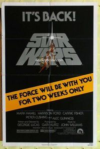 g586 STAR WARS 1sh movie poster R81 George Lucas classic!