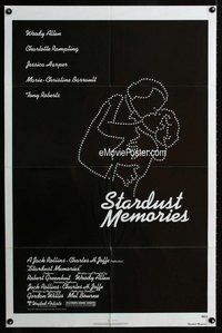 g587 STARDUST MEMORIES one-sheet movie poster '80 Woody Allen, Rampling