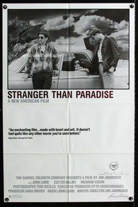 g601 STRANGER THAN PARADISE one-sheet movie poster '84 Jim Jarmusch