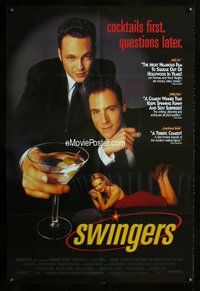g618 SWINGERS one-sheet movie poster '96 Vince Vaughn, Doug Liman, Favreau