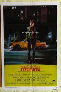 g625 TAXI DRIVER one-sheet movie poster '76 Robert De Niro, Scorsese