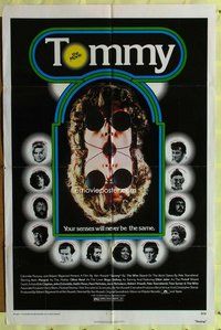 g650 TOMMY one-sheet movie poster '75 The Who, Roger Daltrey, rock & roll!