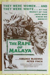 g655 TOWN LIKE ALICE one-sheet movie poster R59 Virginia McKenna, Malaya!
