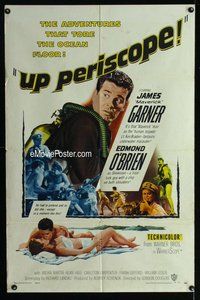 g676 UP PERISCOPE one-sheet movie poster '59 James Garner, Edmond O'Brien