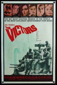 g683 VICTORS one-sheet movie poster '64 Vince Edwards, Albert Finney