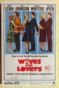 g701 WIVES & LOVERS one-sheet movie poster '63 Janet Leigh, Van Johnson