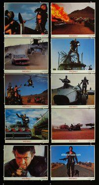 h076 MAD MAX 2: THE ROAD WARRIOR 10 move lobby cards '81 Mel Gibson