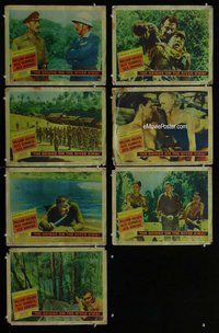 h273 BRIDGE ON THE RIVER KWAI 7 move lobby cards '58 William Holden