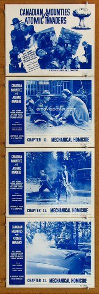 h067 CANADIAN MOUNTIES VS ATOMIC INVADERS 4 Chap 11 move lobby cards '53