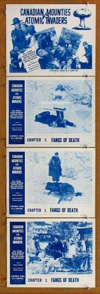h059 CANADIAN MOUNTIES VS ATOMIC INVADERS 4 Chap 3 move lobby cards '53