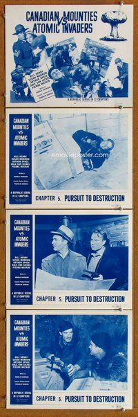 h061 CANADIAN MOUNTIES VS ATOMIC INVADERS 4 Chap 5 move lobby cards '53