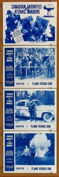 h063 CANADIAN MOUNTIES VS ATOMIC INVADERS 4 Chap 7 move lobby cards '53