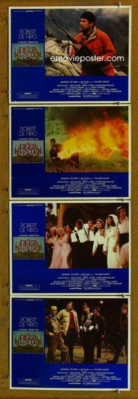 h674 DEER HUNTER 4 move lobby cards '78 Robert De Niro, Chris Walken