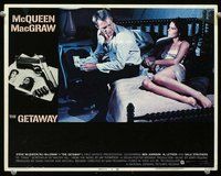 h952 GETAWAY movie lobby card #4 '72 Steve McQueen, Ali McGraw