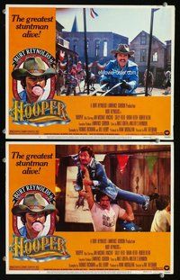h875 HOOPER 2 move lobby cards '78 Burt Reynolds in bar fight!