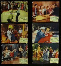 h470 HOT BLOOD 6 move lobby cards '56 Jane Russell, Nicholas Ray