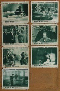 h324 HOUSE OF WAX 7 move lobby cards '53 Vincent Price, Bronson