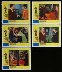 h588 HOW TO STEAL A MILLION 5 move lobby cards '66 Audrey Hepburn