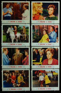 h128 I THANK A FOOL 8 move lobby cards '62 Susan Hayward, Peter Finch