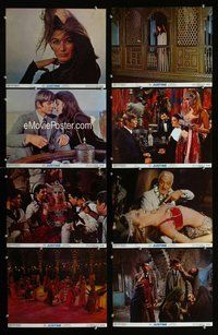 h139 JUSTINE 8 color deluxe 11x14 movie stills '69 Anouk Aimee, Bogarde
