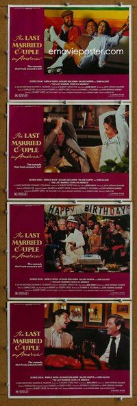 h701 LAST MARRIED COUPLE IN AMERICA 4 move lobby cards '80 Segal, Wood
