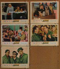 h596 LAST TIME I SAW ARCHIE 5 move lobby cards '61 Robert Mitchum