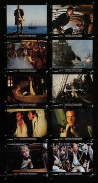 h077 MASTER & COMMANDER 10 move lobby cards '03 Russell Crowe, Weir
