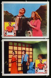 h894 MOST DANGEROUS MAN ALIVE 2 move lobby cards '61 atomic testing!