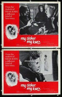 h897 MY SISTER MY LOVE 2 move lobby cards '67 Bibi Anderson