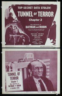 h053 NEW ADVENTURES OF BATMAN & ROBIN 2 Chap 2 move lobby cards '49