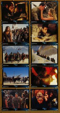 h078 PLANET OF THE APES 10 move lobby cards '01 Tim Burton, Wahlberg