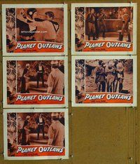 h070 PLANET OUTLAWS 5 move lobby cards '53 Buck Rogers repackaged!