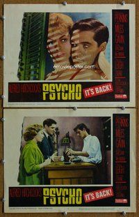 h904 PSYCHO 2 move lobby cards R65 Leigh, Perkins, Hitchcock