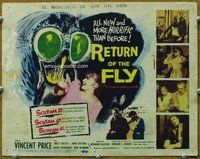 h008 RETURN OF THE FLY title movie lobby card '59 Vincent Price, sci-fi!