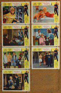 h401 THAT TOUCH OF MINK 7 move lobby cards '62 Cary Grant, Doris Day