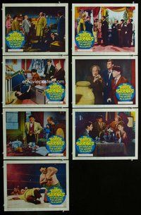 h406 THREE STOOGES GO AROUND THE WORLD IN A DAZE 7 move lobby cards '63