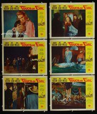 h531 TOUCH OF EVIL 6 move lobby cards '58 Orson Welles, Heston, Leigh
