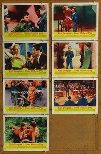 h411 TOWN WITHOUT PITY 7 move lobby cards '61 Kirk Douglas, Marshall