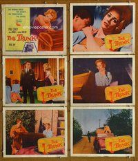 h534 TRUNK 6 move lobby cards '61 English secret shock crime mystery!
