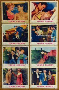 h248 YOUNG CASSIDY 8 move lobby cards '65 John Ford, Rod Taylor